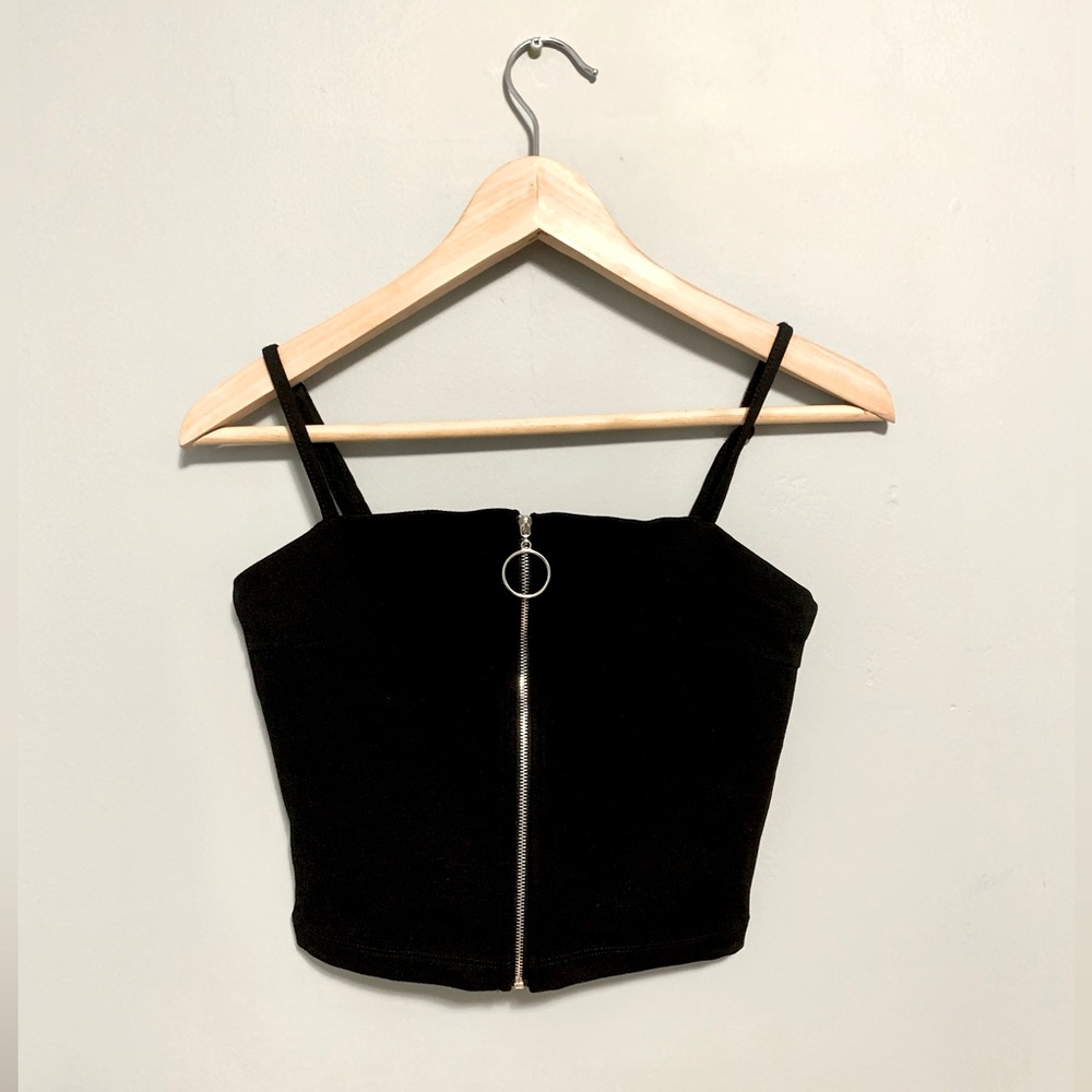 Urban Planet Black Zip-up Top